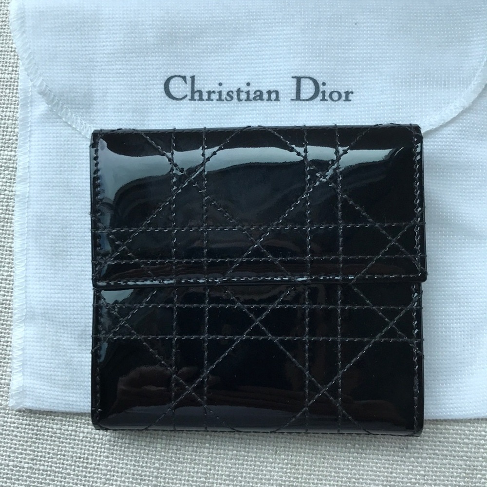 Dior Black Patent Wallet